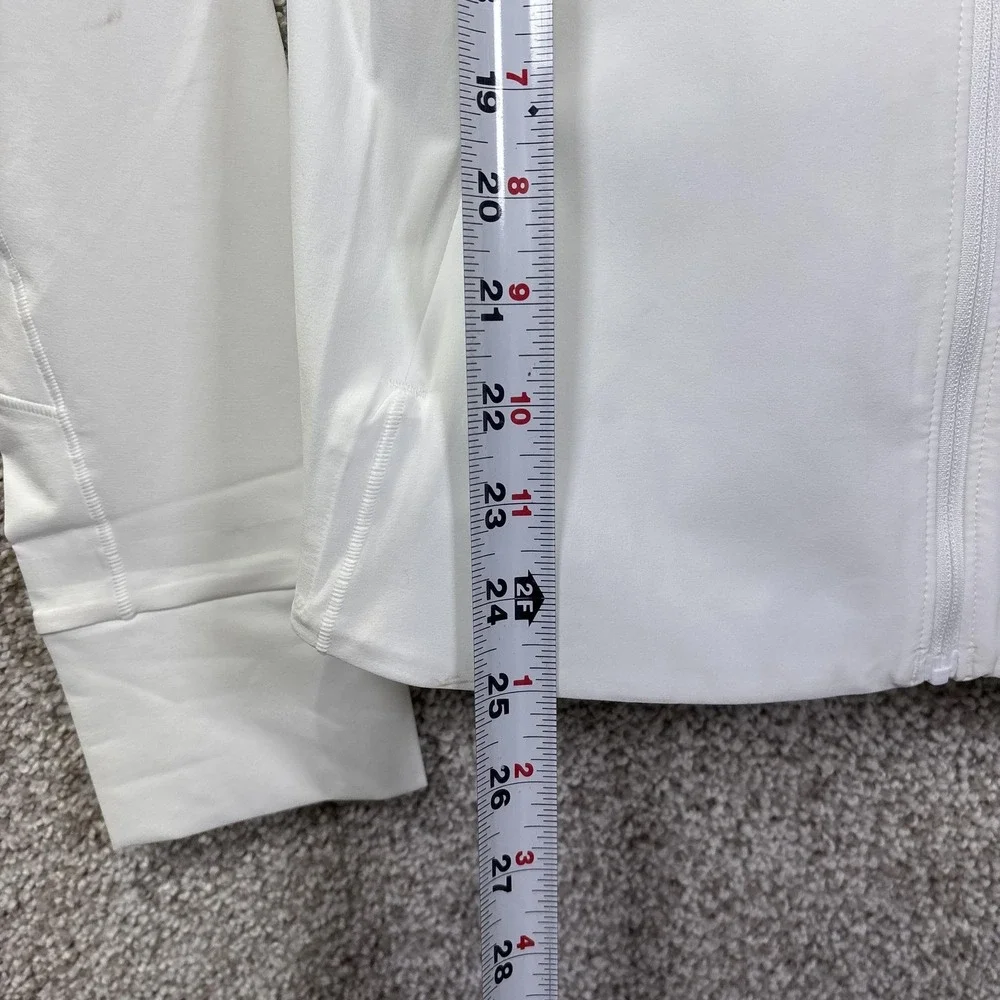 NWT Lululemon Mist Over Windbreaker Jacket Womens 6 White Hooded Lightweight‎